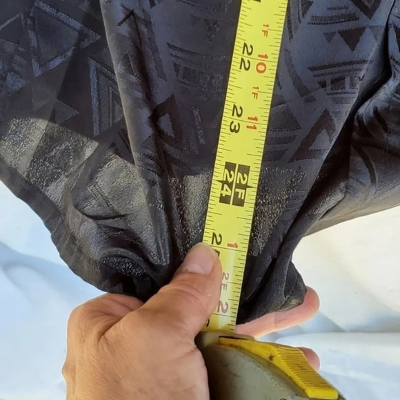 Vintage Ship N Shore black button down blouse 14 - Picture 8 of 9